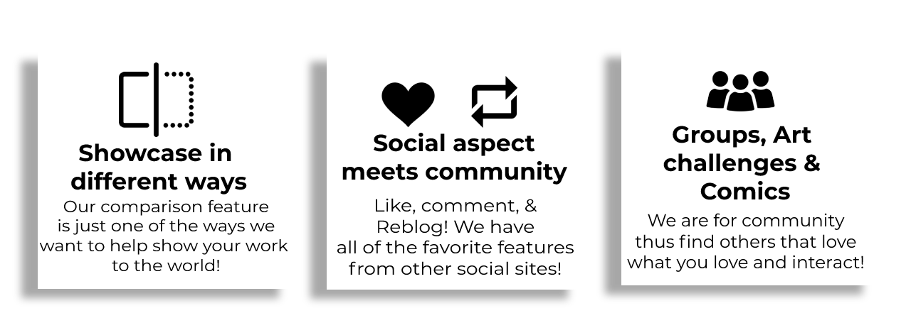 compare slider which shows one half as the sketch and the other half as the final product which you can slide to see both. A golden dragons roaring is featured